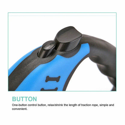 Retractable Dog Leash with Brake & Lock