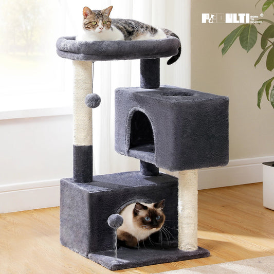 Large Cat Tree with Condos & Scratching Posts